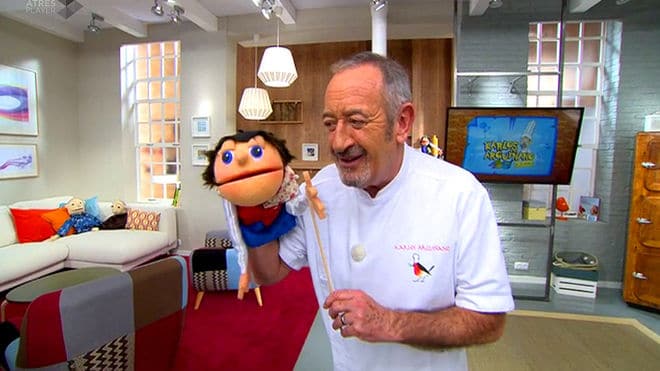 Arguiñano con maraioneta