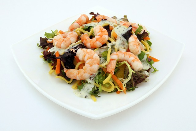 ensalada de gambas