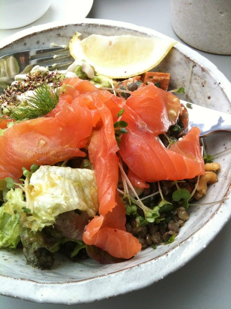 ensalada de salmón