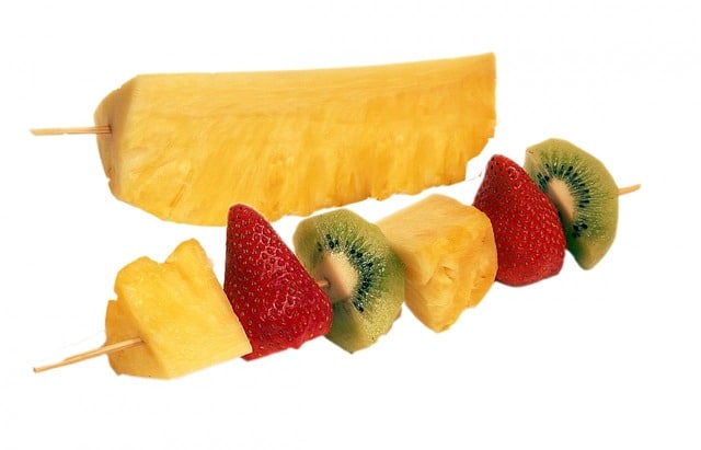 fruta parrilla