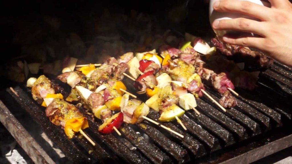 fruta parrilla