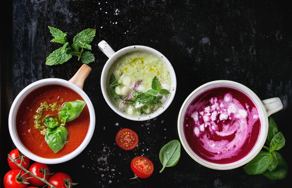 Algunas sopas gourmet frías para este verano 2019
