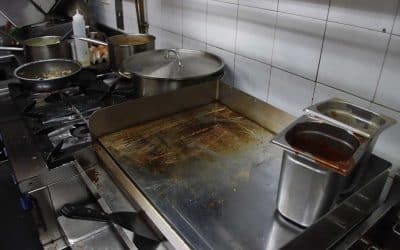 ¿Cómo hacer la limpieza de las planchas de tu cocina profesional?